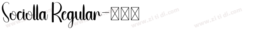 Sociolla Regular字体转换